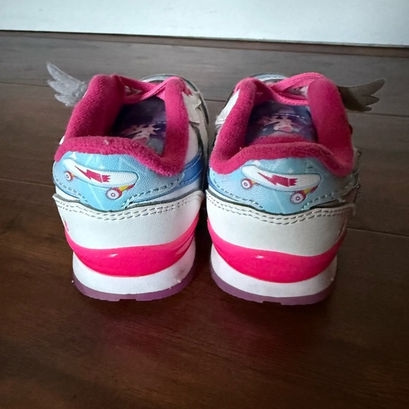 Reebok My Little Pony Zip Storm Light up/Flash Pink and Blue Sneakers-Size 7 - Picture 7 of 15